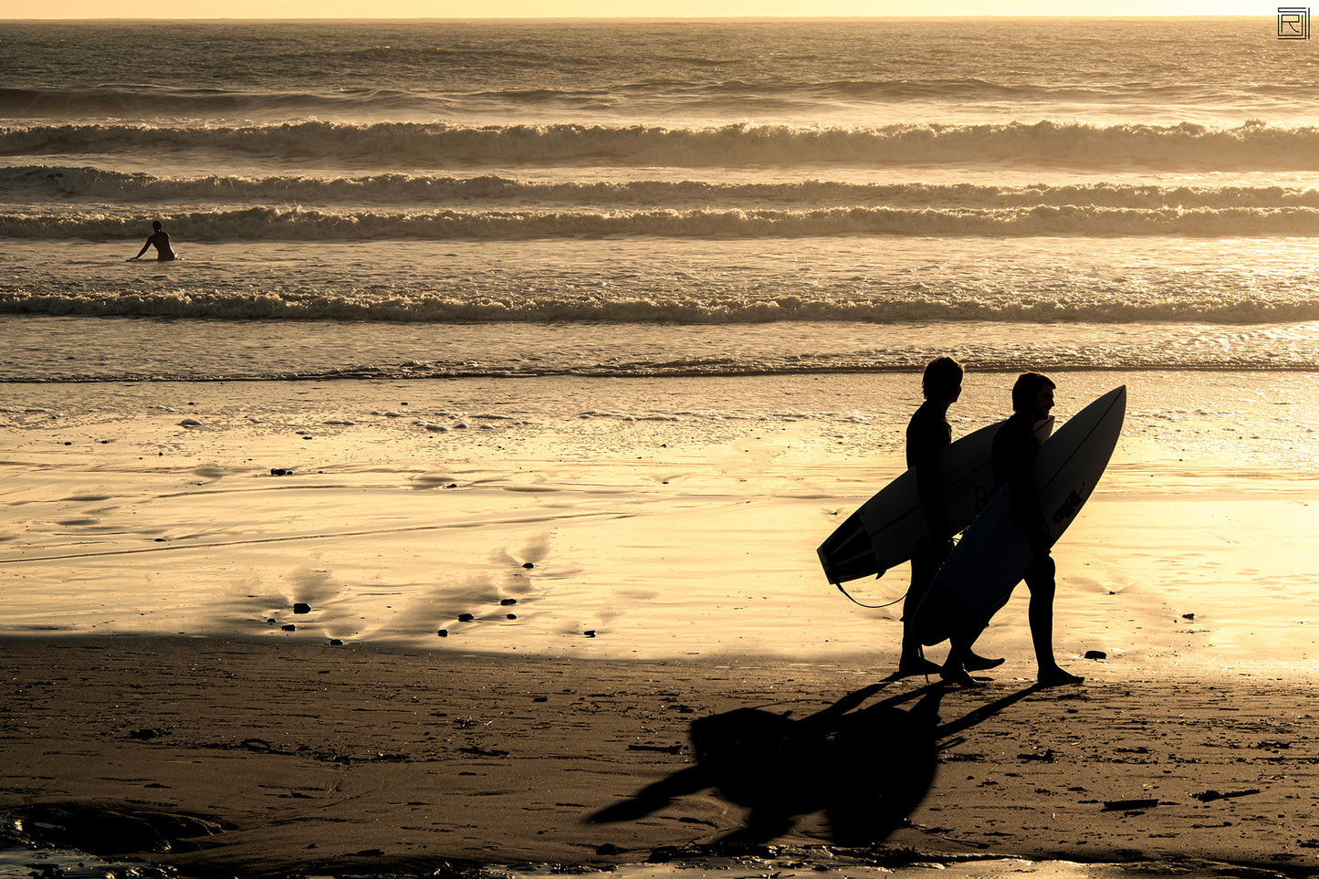 Surfers at Sundown